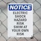 Signmission Electric Shock Hazard Risk Swim OSHA Notice Sign, Plastic, 7in W x 10in L, 2PK OS-2PACK-NS-P-710-V-11640 - alternate 5